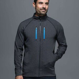 Lululemon Shift Jacket Men's Large Black Heather Full Zip Coat